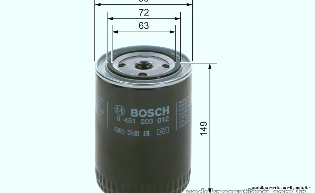 BOSCH 0451203012 Yağ Filtresi - BOSCH - 0451203012