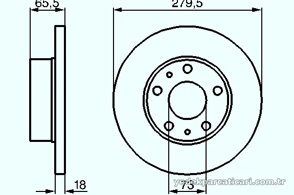 BOSCH 0986478843 Fren Disk Ayna - BOSCH - 0986478843