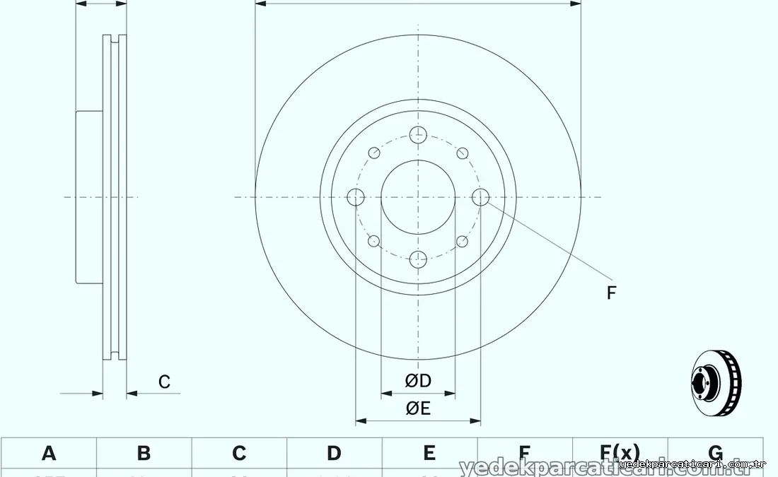 BOSCH 0986479W68 Fren Disk Ayna - BOSCH - 0986479W68