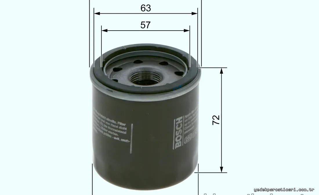 BOSCH 09864B7061 Yağ Filtresi - BOSCH - 09864B7061