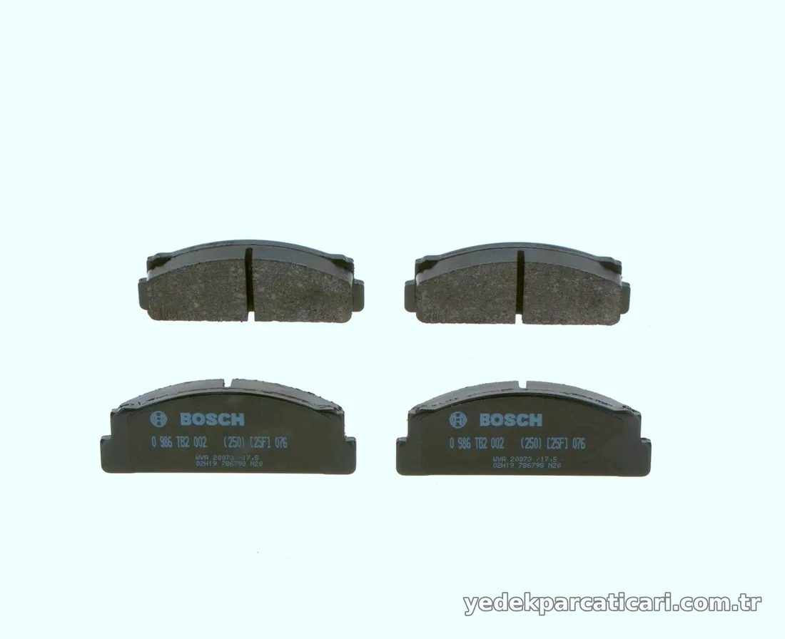 BOSCH 0986TB2002 Fren Disk Balata - BOSCH - 0986TB2002