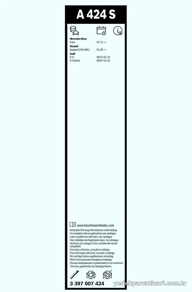 BOSCH 3397007424 Silecek Süpürgesi - BOSCH - 3397007424