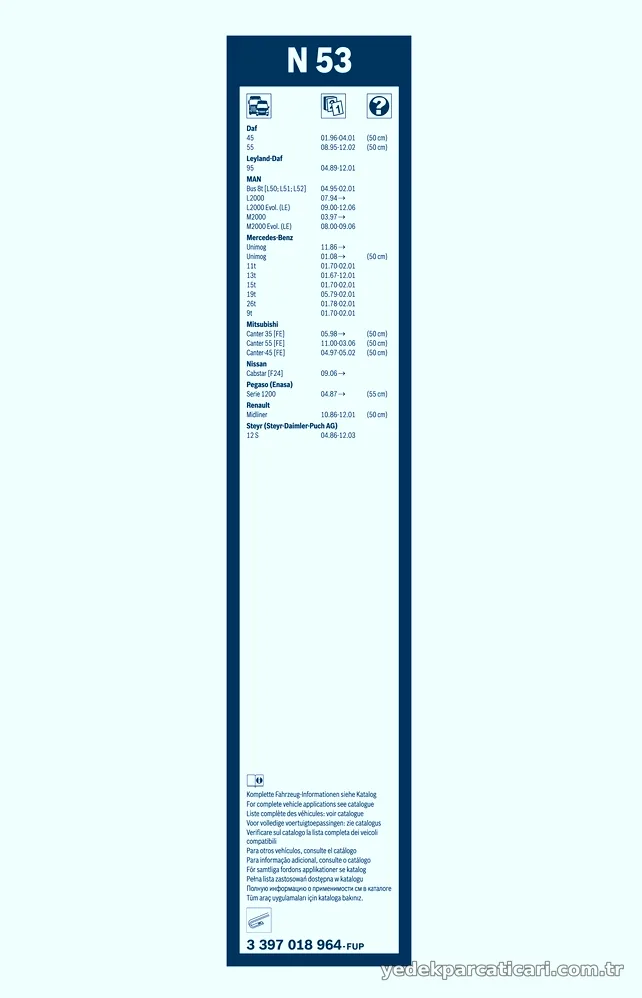 BOSCH 3397018964 Silecek Süpürgesi - BOSCH - 3397018964
