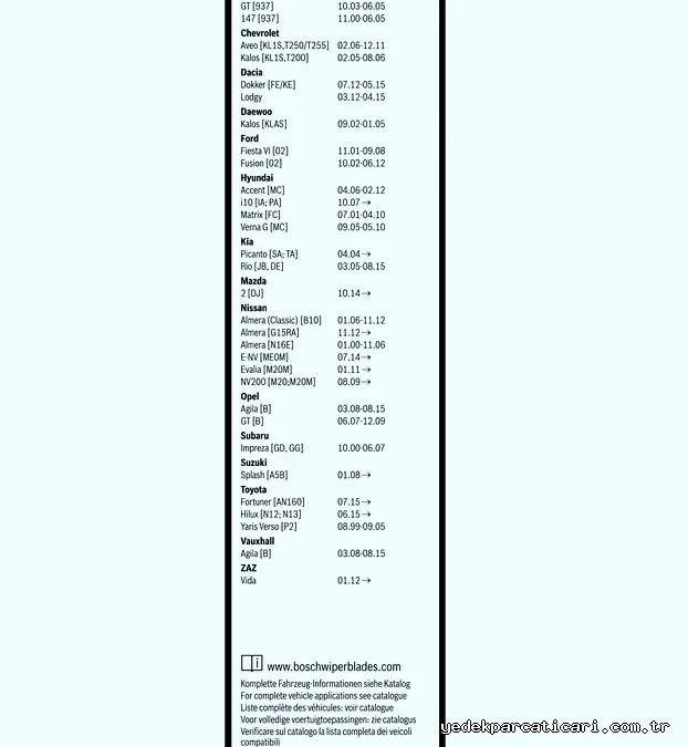 BOSCH 3397118984 Silecek Süpürgesi - BOSCH - 3397118984