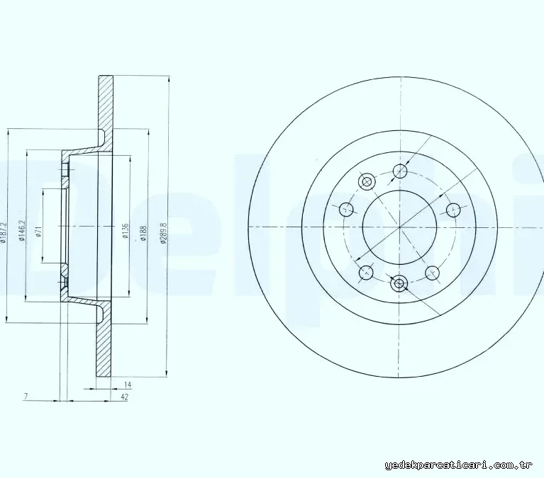 DELPHI BG4085 Fren Disk Ayna - DELPHI - BG4085