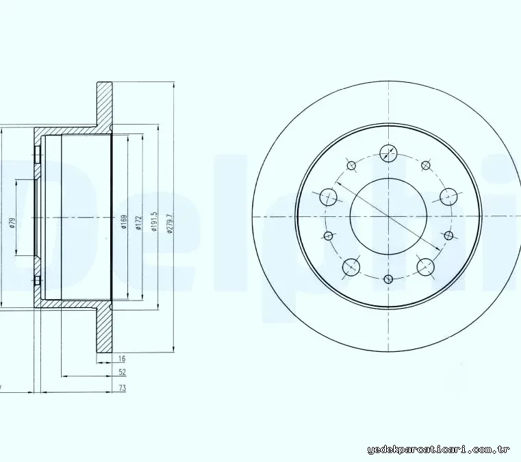 DELPHI BG4099 Fren Disk Ayna - DELPHI - BG4099