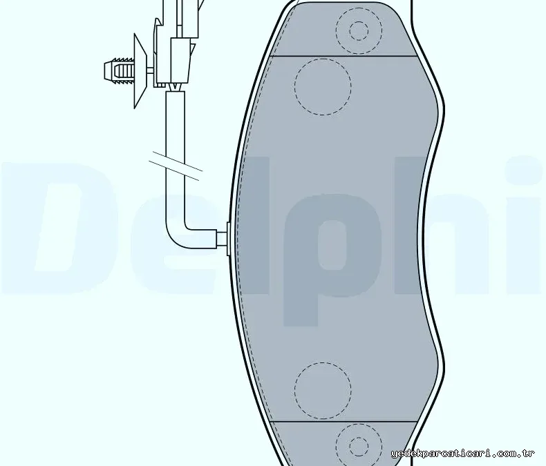DELPHI LP2192 Fren Disk Balata - DELPHI - LP2192
