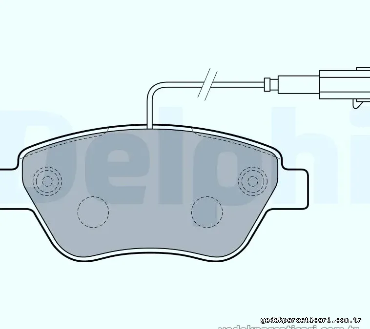 DELPHI LP2276 Fren Disk Balata - DELPHI - LP2276