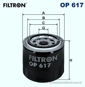 FILTRON OP617 Yağ Filtresi