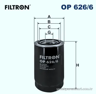 FILTRON OP6266 Yağ Filtresi
