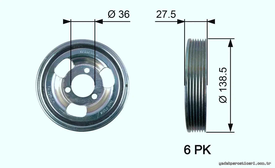 GATES TVD1117 Krank Kasnak - GATES - TVD1117