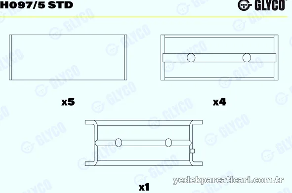 GLYCO H0975STD Ana Yatak - GLYCO - H0975STD