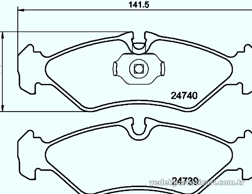 HELLA PAGID 8DB355014421 Fren Disk Balata - HELLA PAGID - 8DB355014421