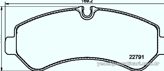 HELLA PAGID 8DB355039131 Fren Disk Balata - HELLA PAGID - 8DB355039131