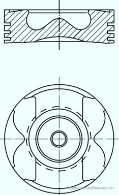 MAHLE 0013600 Piston - MAHLE - 0013600
