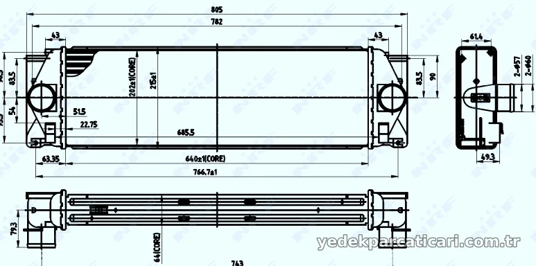 NRF 30310 Turbo Radyatörü - NRF - 30310
