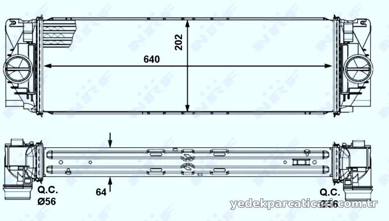 NRF 30505 Turbo Radyatörü - NRF - 30505