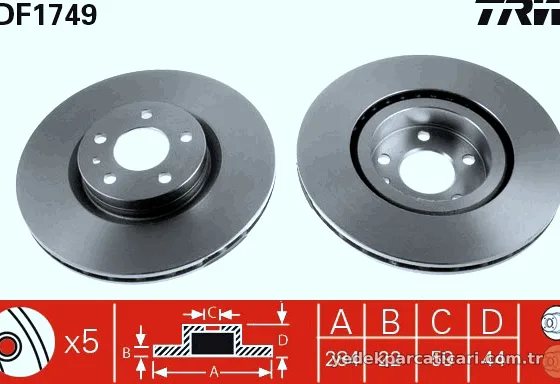 TRW DF1749 Fren Disk Ayna - TRW - DF1749