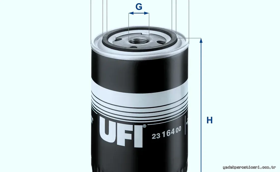 UFI 2316400 Yağ Filtresi - UFI - 2316400