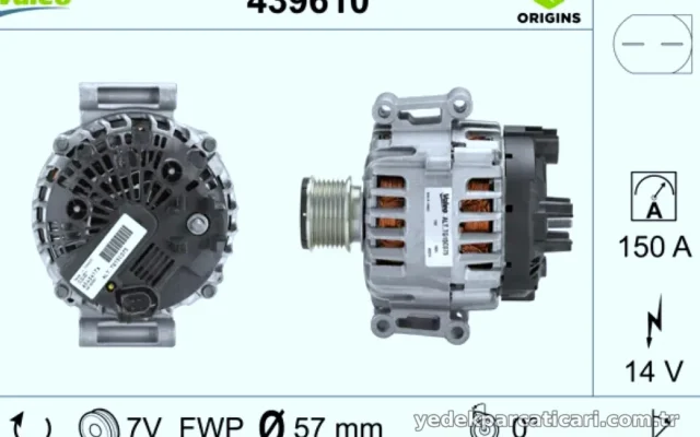 ALTERNATOR (12V 150A) W204 07>14 S204 07>14 W212 09>15 C207 10>16 SPRINTER 09>