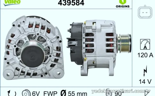 ALTERNATOR 14 V 125A CLIO KANGOO 1,9 CAPTUR CLIO IV MEGANE III SYMBOL III