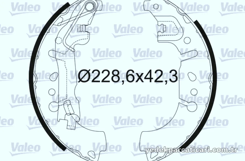 ARKA FREN BALATASI PABUC EGEA 1,3D / 1,4 / 1,6 FIAT 500L 0,9 / 1,3D - Valeo - VALEO 564214