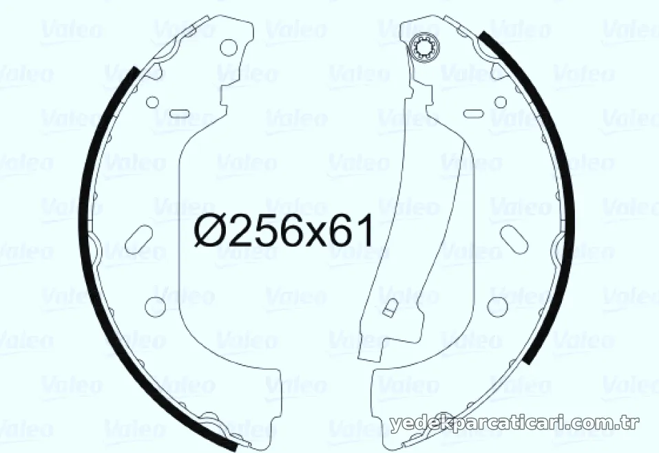 ARKA FREN BALATASI PABUCLU JUMPY EVASION SCUDO EXPERT 1,9TD 1,6 1,8 2,0 HDI 1,9 - Valeo - VALEO 562552
