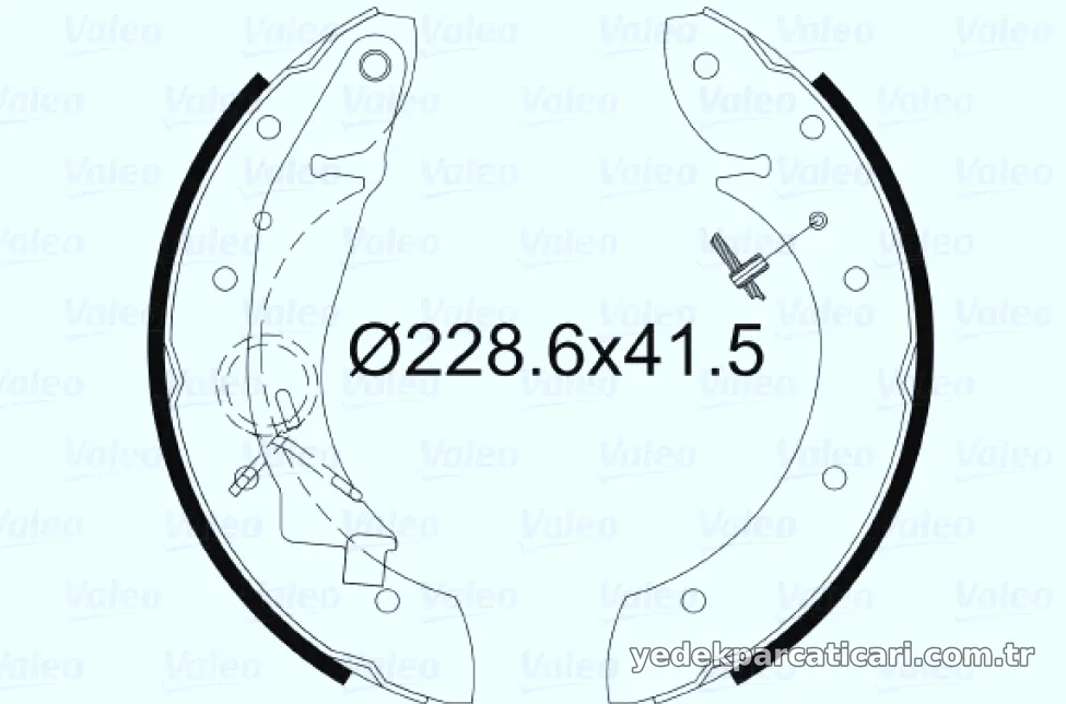 ARKA FREN BALATASI (PABUCLU) PARTNER BERLINGO (97 08) MEGANE SCENIC 98> - Valeo - VALEO 562634