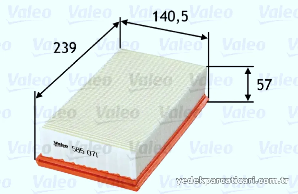 HAVA FILTRESI RENAULT CLIO III 1.5 DCI - Valeo - VALEO 585071