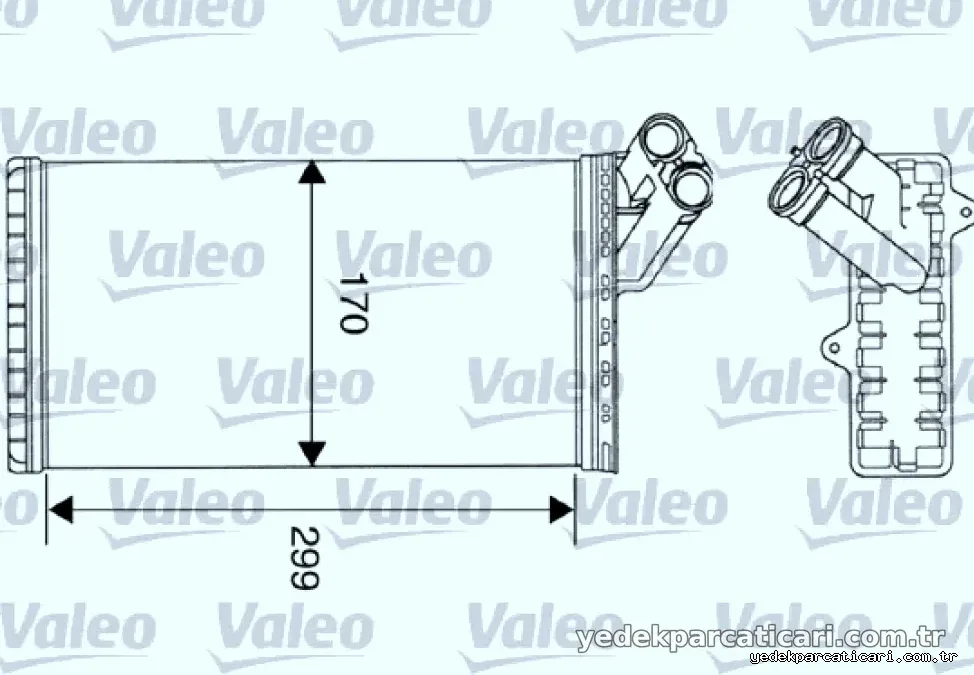 KALORIFER RADYATOR EXPERT JUMPY SCUDO < 06 EVASION ULYSSE LANCIA ZETA P806 - Valeo - VALEO 812116