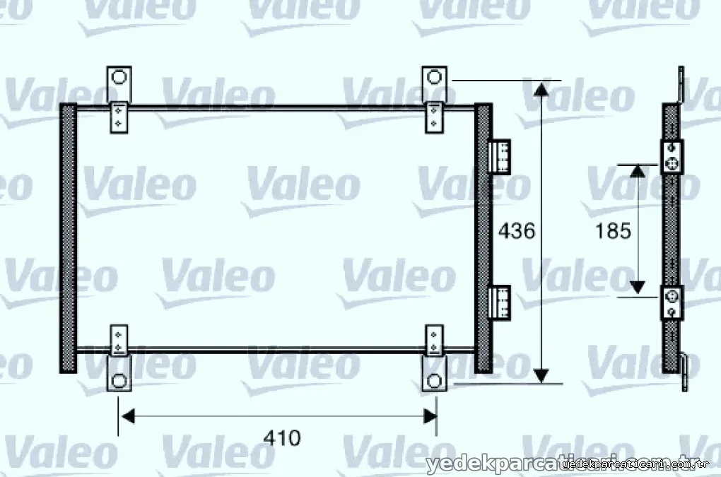KLIMA RADYATORU CITROEN / FIAT / PG - Valeo - VALEO 818018