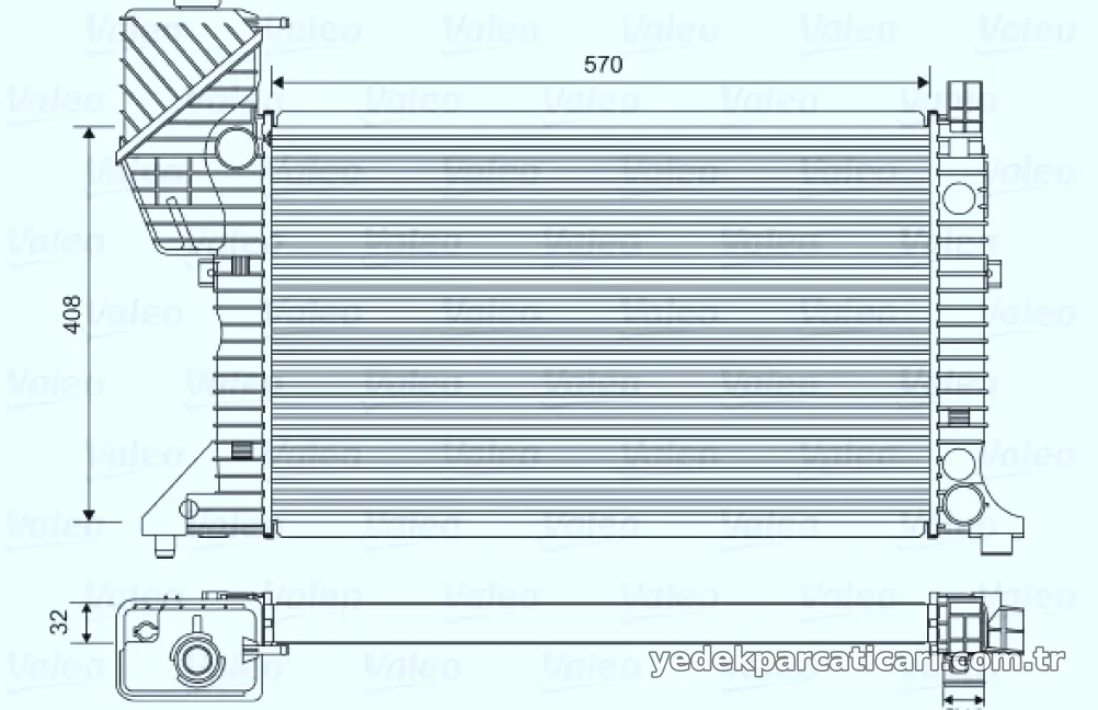 RADYATOR MERCEDES BENZ SPRINTER 95 - Valeo - VALEO 730229