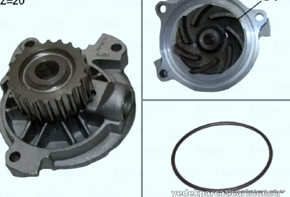 SU POMPASI A100 90>94 A6 94>97 VOLVO V70 S80 2,5 TDI CRAFTER 06>11 LT 35 92>06 T4 92>03 2.5TDI ANJ AVR APA ACV AXL AUF B