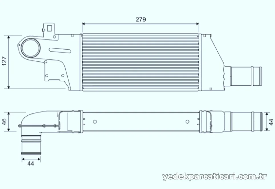 TURBO RADYATORU CORSA C COMBO C - Valeo - VALEO 818728