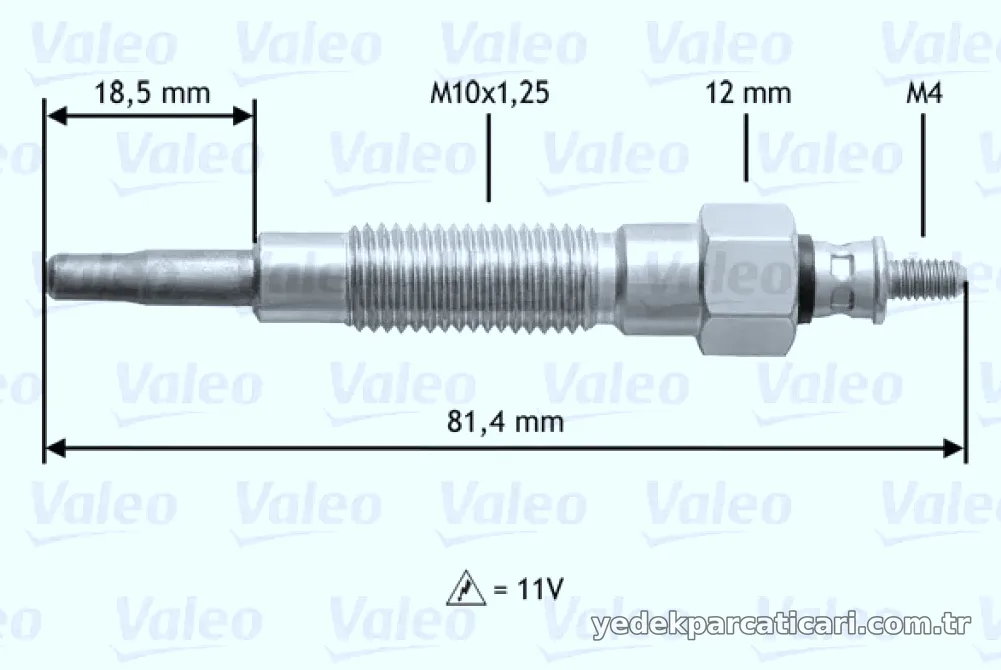 VALEO 345126 KIZDIRMA BUJISI HYUNDAI / KIA / MITSUBISHI - Valeo - VALEO 345126
