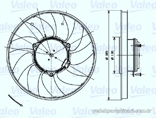 VALEO 696083 Radyatör Fan ve Motoru - VALEO - 696083