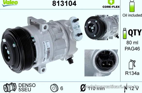 VALEO 813104 Klima Kompresörü - VALEO - 813104
