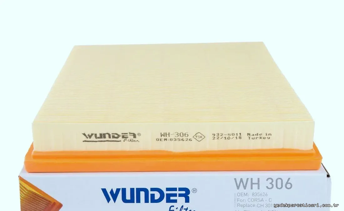 WUNDER WH306 | Opel Combo C Opel Meriva A Opel Corsa C Hava Filtresi - WUNDER - WUN.WH306 ,1