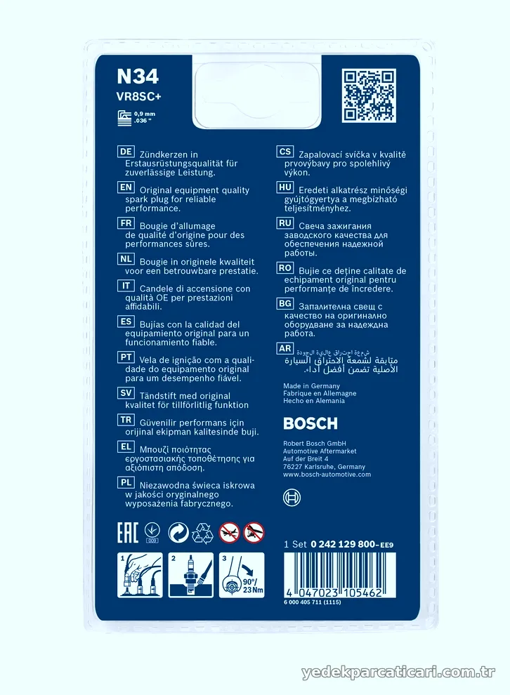 BOSCH 0242129800 Ateşleme Bujisi - BOSCH - 0242129800