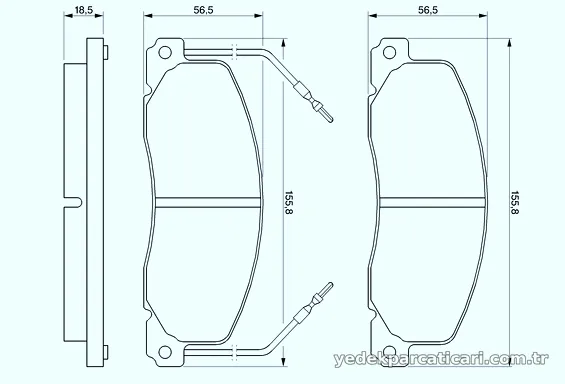 BOSCH 0986460946 Fren Disk Balata - BOSCH - 0986460946
