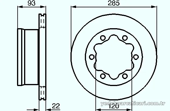 BOSCH 0986478555 Fren Disk Ayna - BOSCH - 0986478555