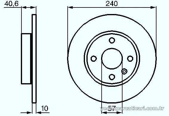 BOSCH 0986478731 Fren Disk Ayna - BOSCH - 0986478731