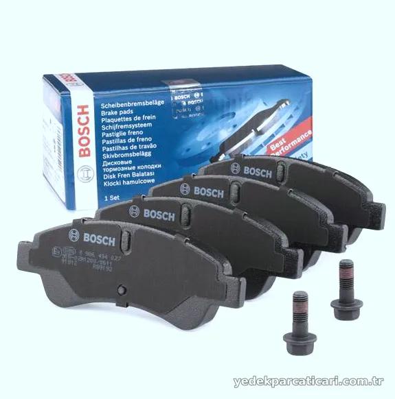 BOSCH 0986494027 | Citroen C3 Ön Fren Balata Takımı Berlingo 206 207 208 301 307 C3 C4 Partner Jumper - BOSCH - BOS.0986