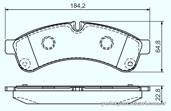 BOSCH 0986494335 Fren Disk Balata - BOSCH - 0986494335