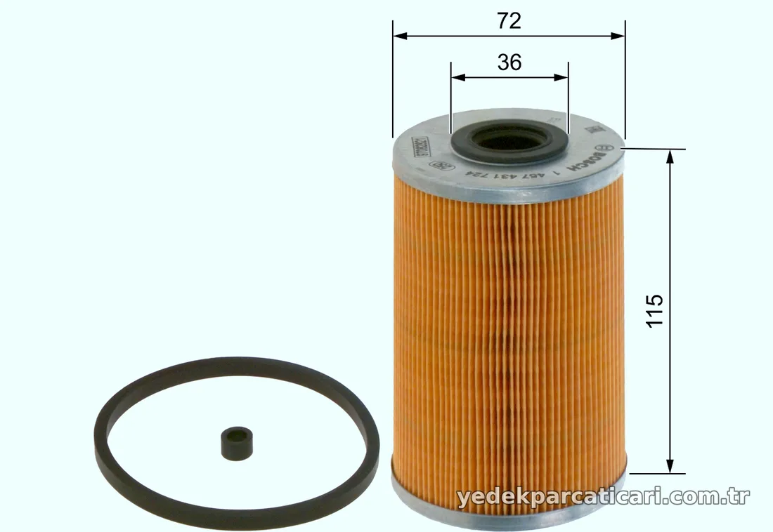 BOSCH 1457431724 Yakıt Filtresi - BOSCH - 1457431724