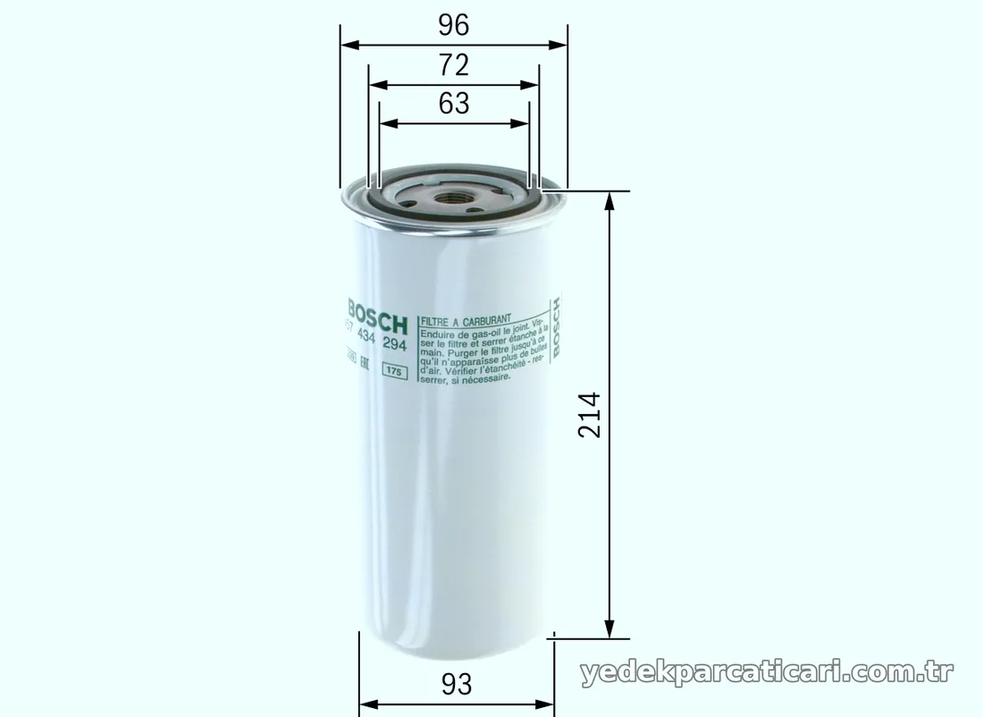 BOSCH 1457434294 Yakıt Filtresi - BOSCH - 1457434294