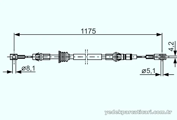 BOSCH 1987482012 El Fren Teli - BOSCH - 1987482012