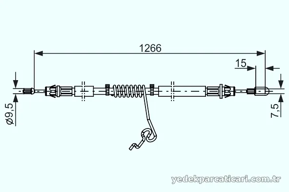 BOSCH 1987482281 El Fren Teli - BOSCH - 1987482281