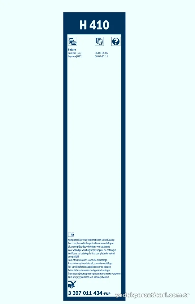 BOSCH 3397011434 Silecek Süpürgesi - BOSCH - 3397011434