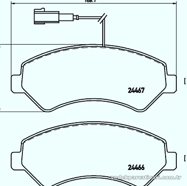 BREMBO P23136 Fren Disk Balata - BREMBO - P23136